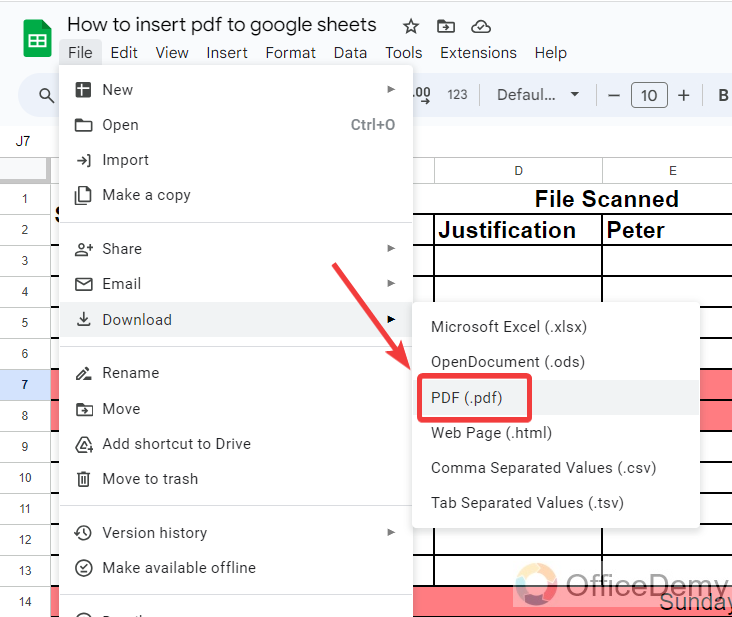How to Insert PDF into Google Sheets 23