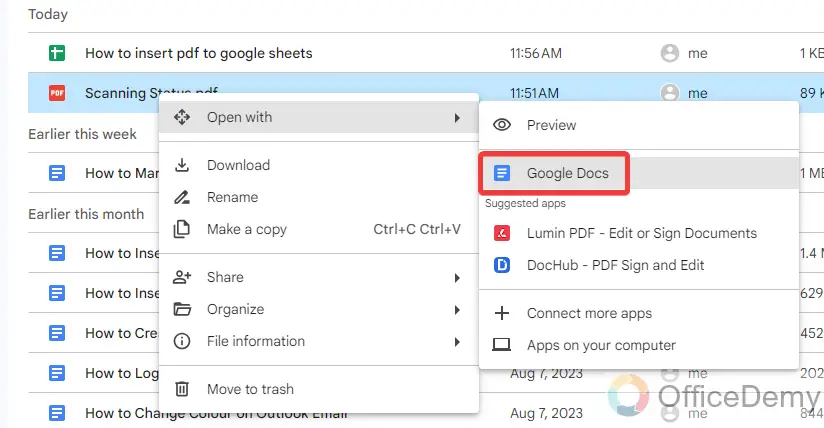 How to Insert PDF into Google Sheets 5