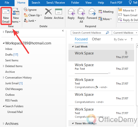 How to Insert Table in Outlook 1
