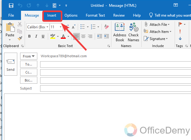 How to Insert Table in Outlook 2