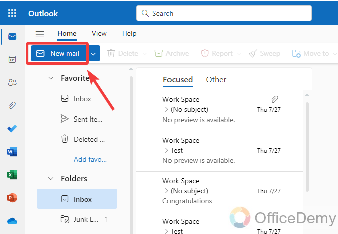 How to Insert Table in Outlook 7