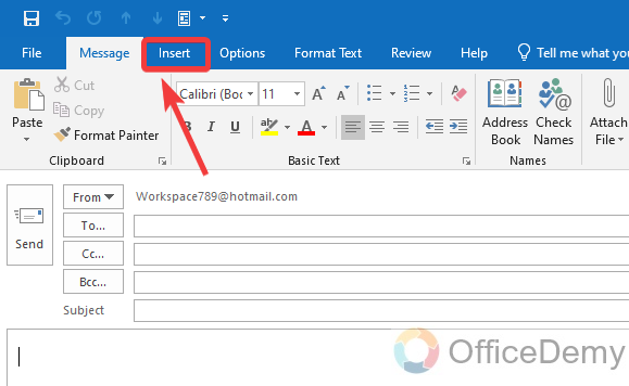 How to Insert a Picture in Outlook Email 2