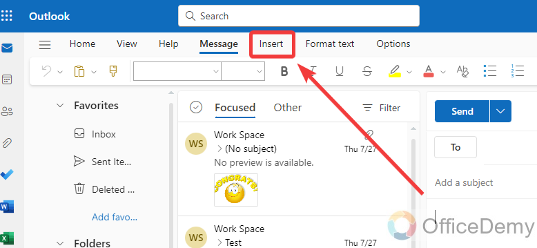 How to Insert a Picture in Outlook Email 8