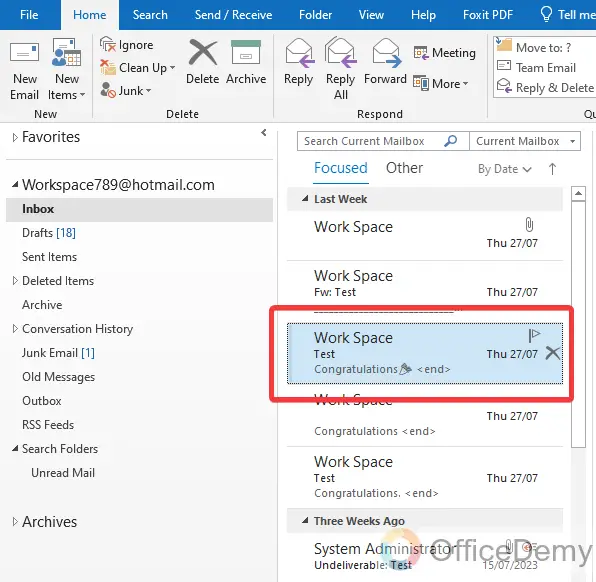 How to Mark All as Read in Outlook 21