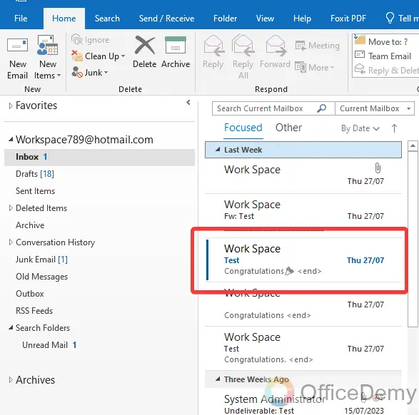 How to Mark All as Read in Outlook 23