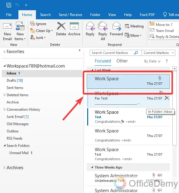 How to Mark All as Read in Outlook 24