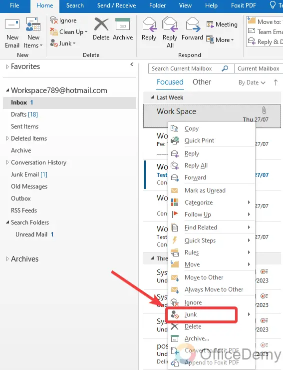 How to Mark All as Read in Outlook 25