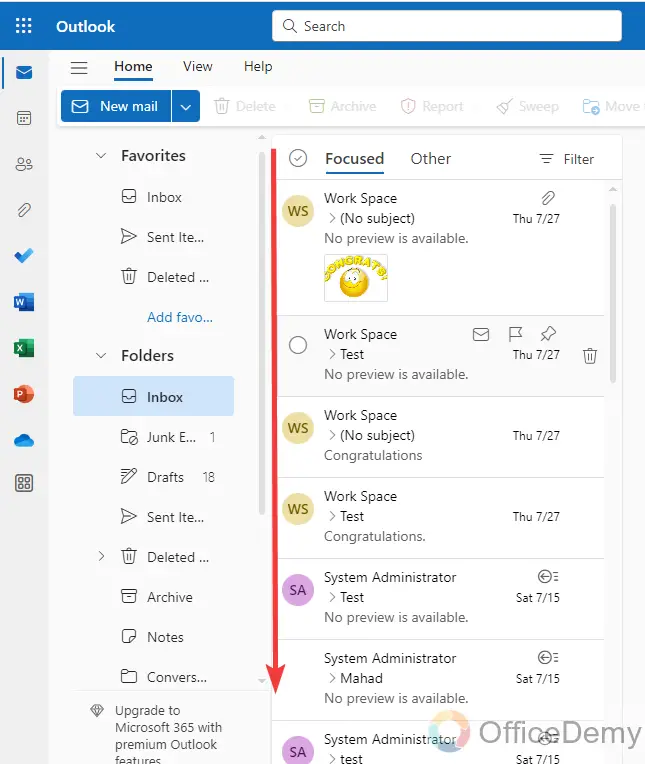 How to Mark All as Read in Outlook 5