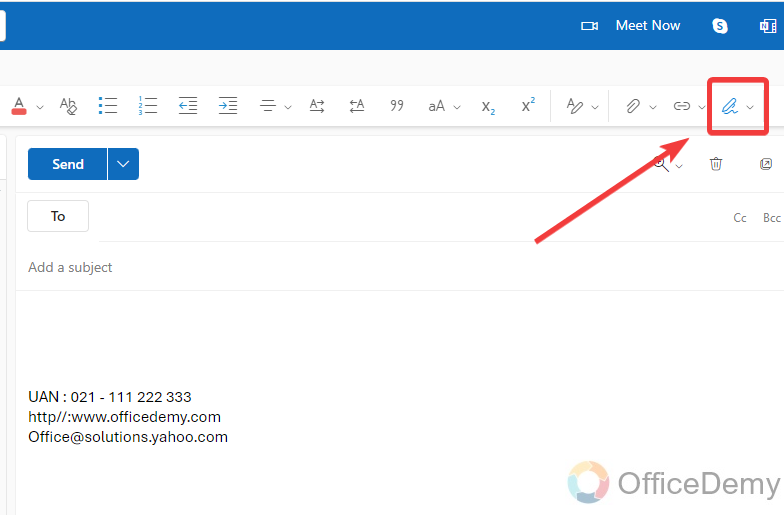 How to change outlook web signature 3