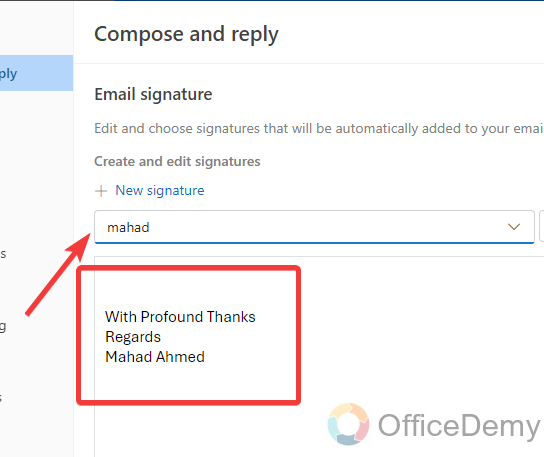 How to change outlook web signature 9
