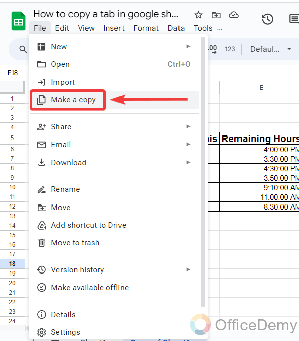 How to copy a tab in google sheets 12