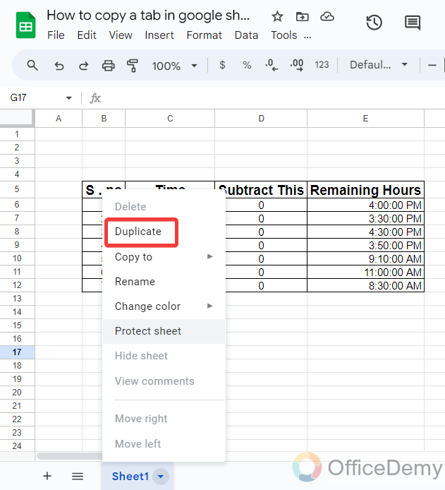 How to copy a tab in google sheets 2