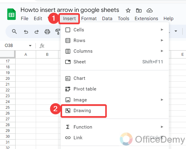 How to insert arrow in google sheets 21