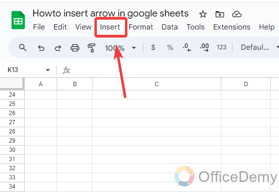 How to insert arrow in google sheets 6