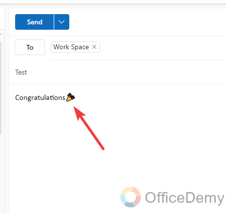 How to make congratulations confetti in Outlook email 7