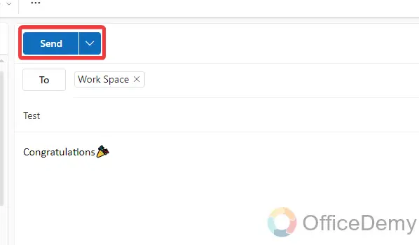 How to make congratulations confetti in Outlook email 8