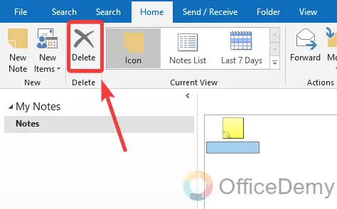 how to create a note in outlook 12