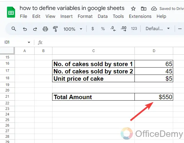 how to define variables in google sheets 15