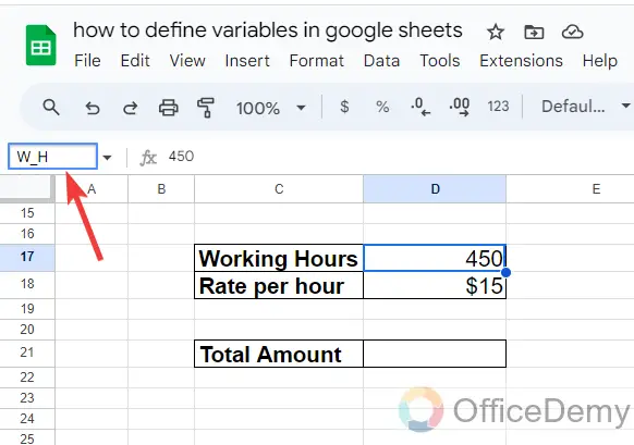 how to define variables in google sheets 6