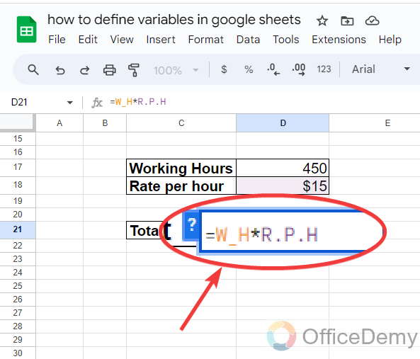how to define variables in google sheets 8
