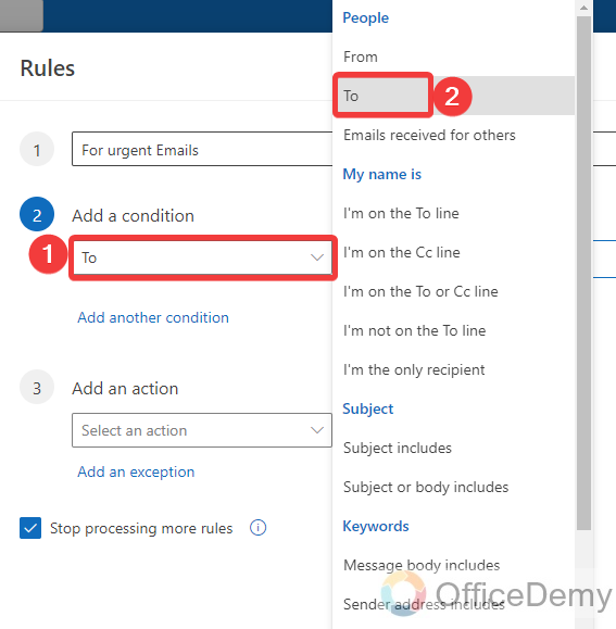 how to mark an email as urgent in outlook 16
