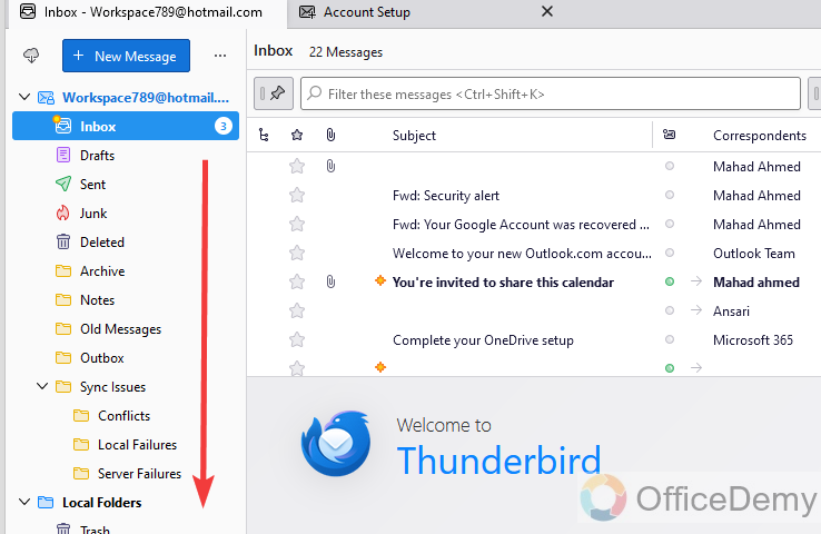 how to transfer emails from outlook to thunderbird 15
