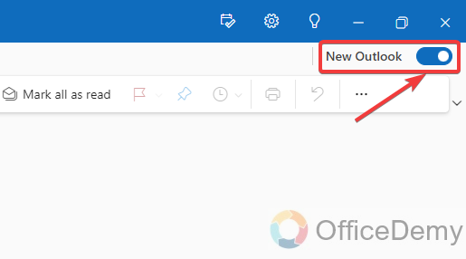how to turn on off new outlook view 5