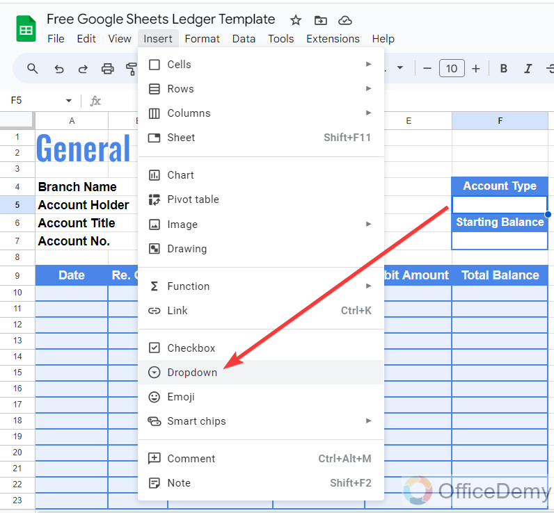 Free Google Sheets Ledger Template 11