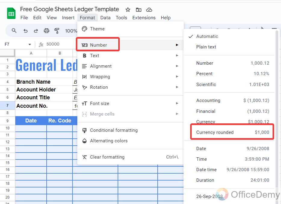 Free Google Sheets Ledger Template 15