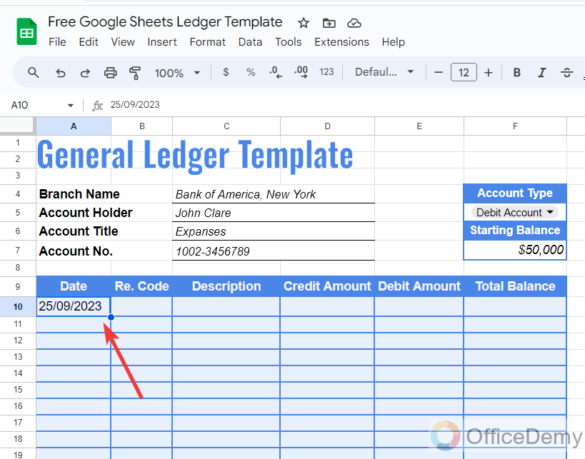 Free Google Sheets Ledger Template 16