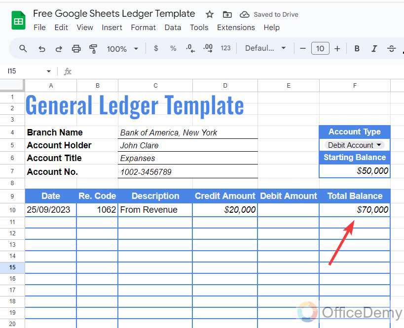 Free Google Sheets Ledger Template 20