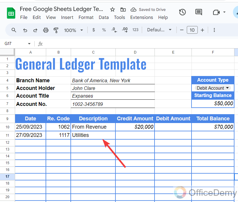 Free Google Sheets Ledger Template 21