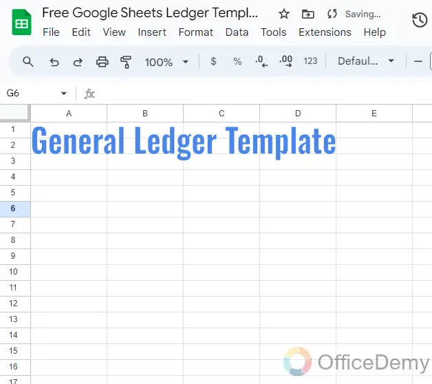 Free Google Sheets Ledger Template 3