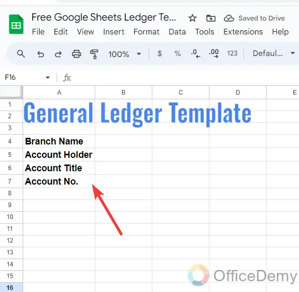 Free Google Sheets Ledger Template 4