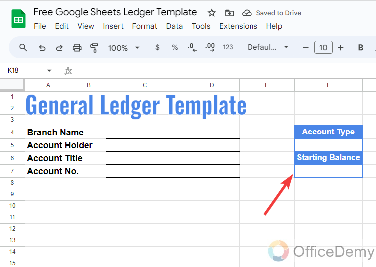 Free Google Sheets Ledger Template 6
