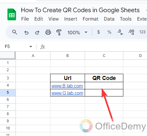 How To Create QR Codes in Google Sheets 1