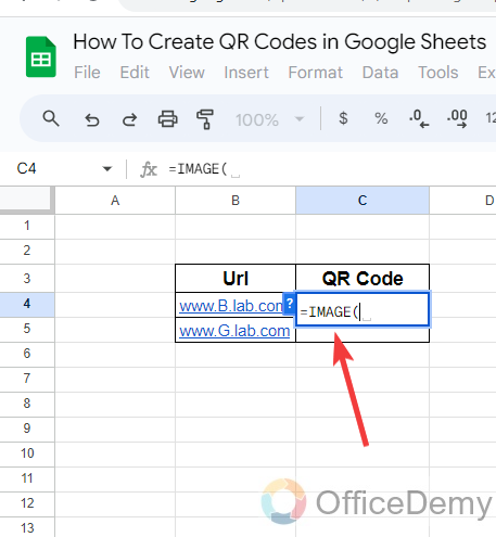How To Create QR Codes in Google Sheets 2