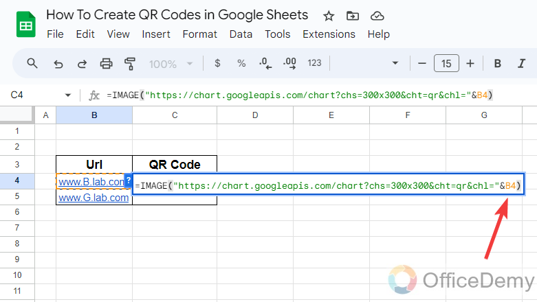 How To Create QR Codes in Google Sheets 4