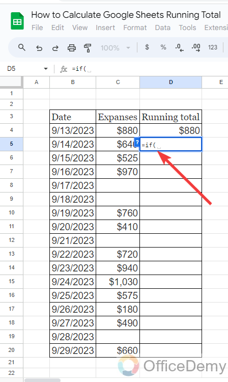 How to Calculate Google Sheets Running Total 14