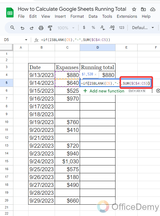 How to Calculate Google Sheets Running Total 18