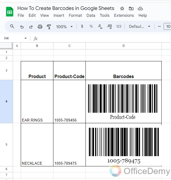 How to Create Barcodes in Google Sheets 16