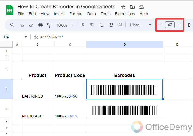 How to Create Barcodes in Google Sheets 18
