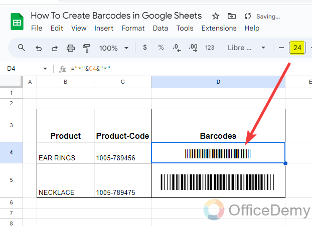 How to Create Barcodes in Google Sheets 19