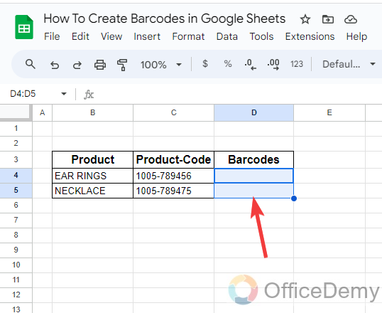 How to Create Barcodes in Google Sheets 5