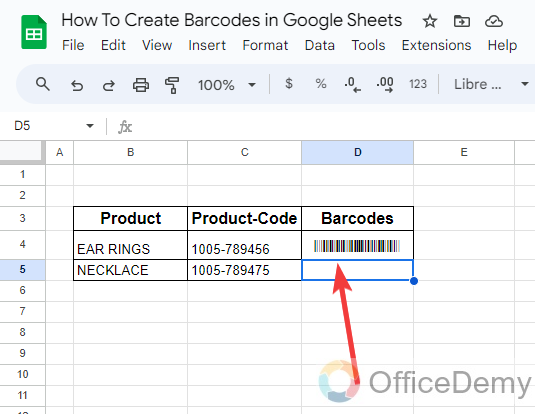 How to Create Barcodes in Google Sheets 8