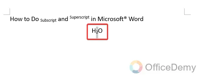 How to Do Subscript in Microsoft Word 12
