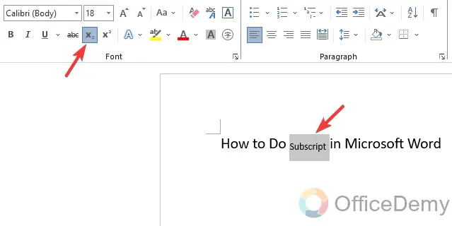 How to Do Subscript in Microsoft Word 2