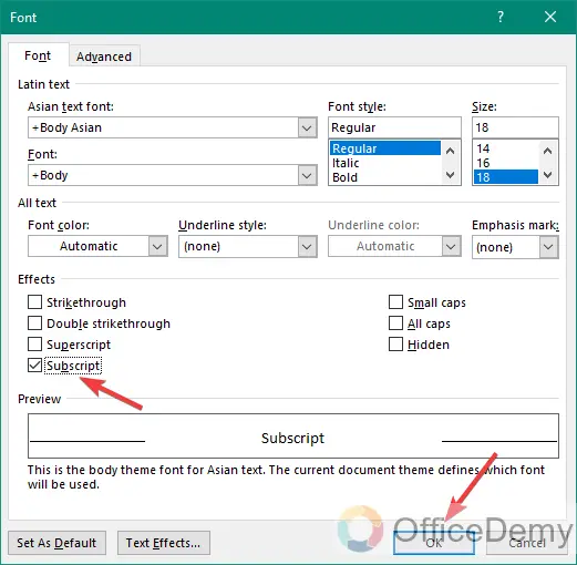 How to Do Subscript in Microsoft Word 5