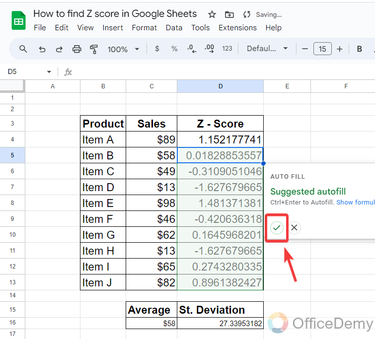 How to Find Z Score in Google Sheets 22