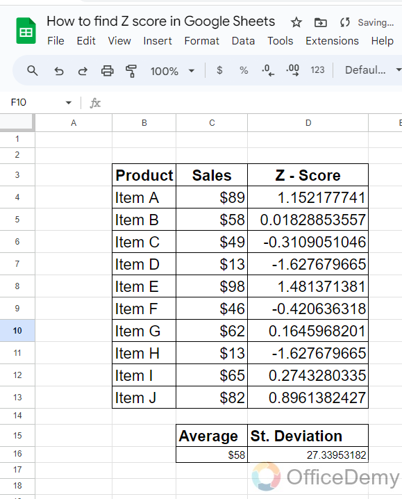 How to Find Z Score in Google Sheets 23
